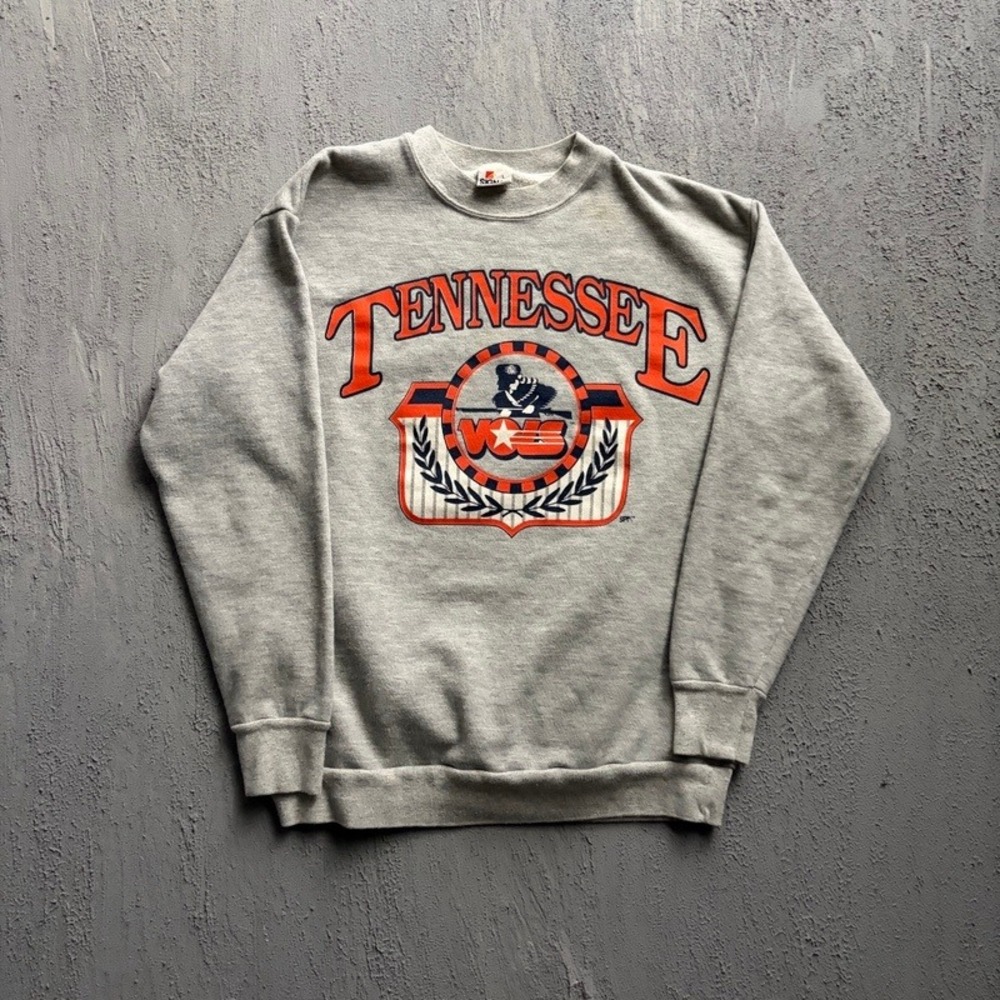 Vintage Tennessee Volunteers Sweatshirt Large Grey 1990s NCAA